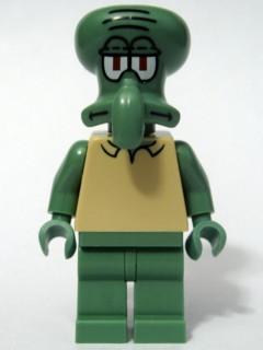 LEGO Minifigure-Squidward - Modified Head-SpongeBob SquarePants-BOB020-Creative Brick Builders